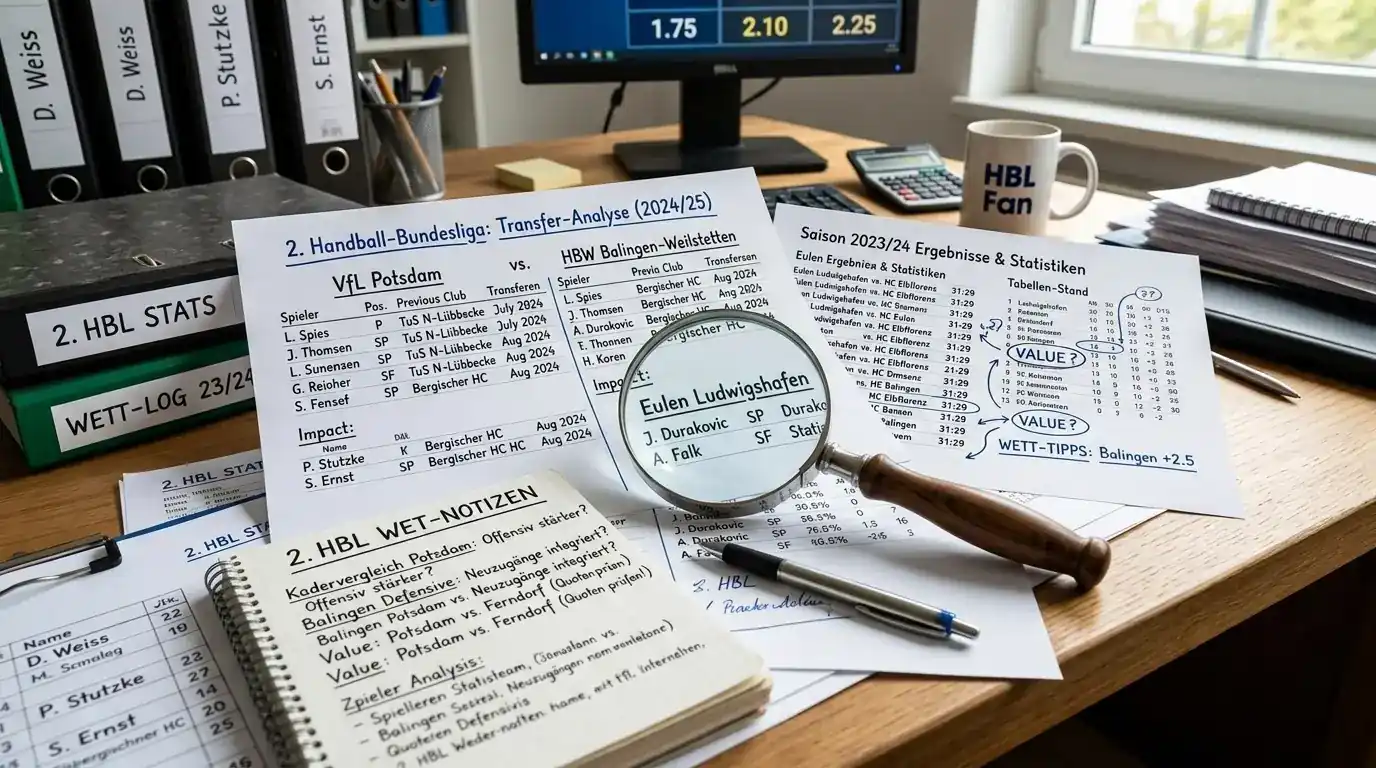Value-Analyse 2. Handball Bundesliga Wetten - wie man unterbewertete Quoten identifiziert
