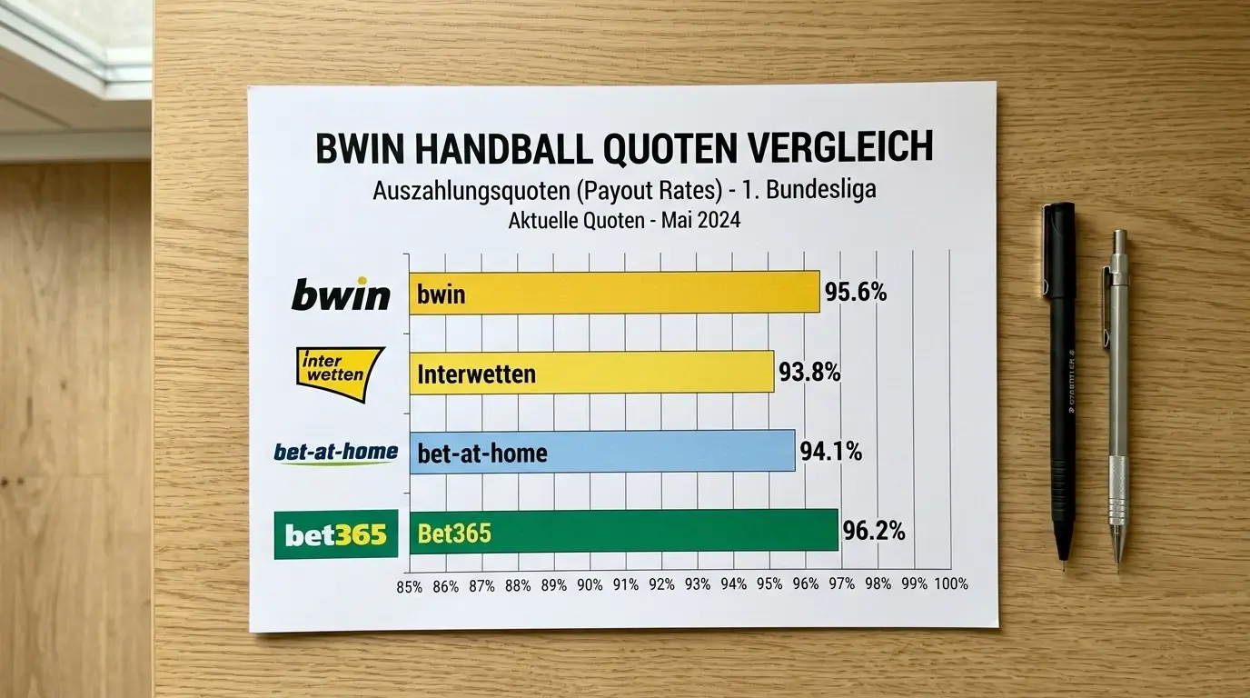bwin Handball Quotenschlüssel im Vergleich mit anderen Wettanbietern für EHF und HBL