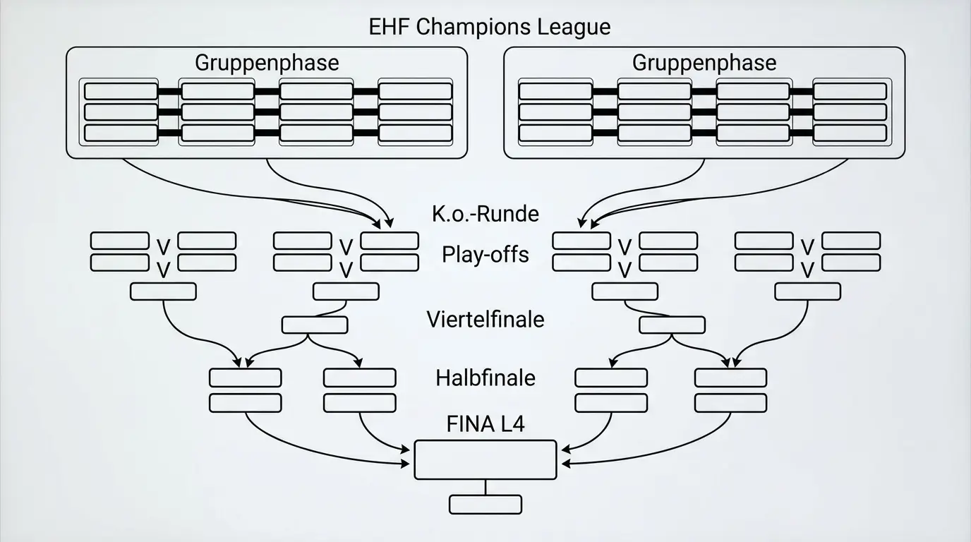 EHF Champions League Gruppenphase und K.o.-Runde als Wettmarkt-Übersicht für Handball Sportwetten