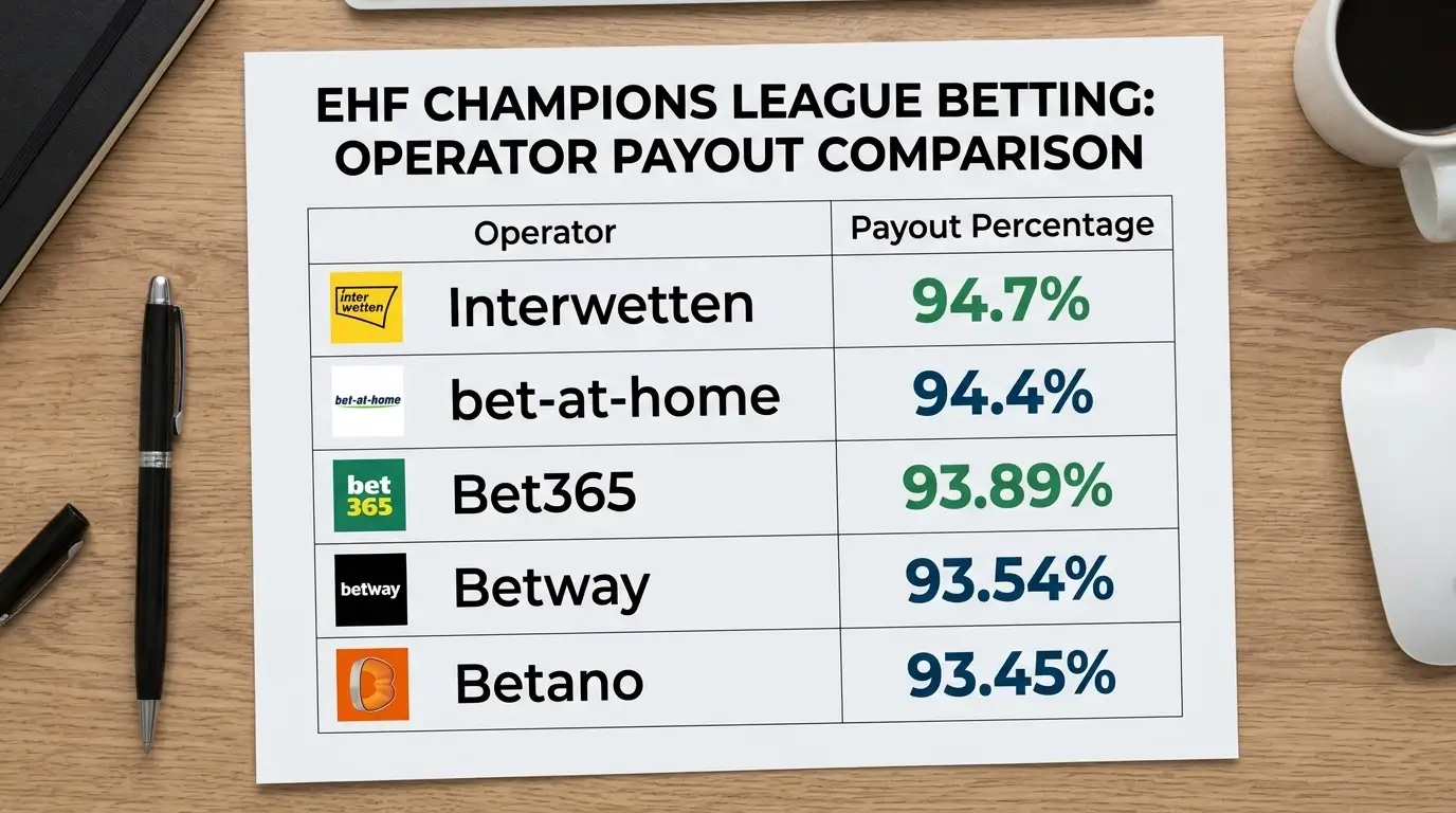 EHF Champions League Quotenvergleich 2026 — Interwetten, bet-at-home und Betano im Direktvergleich