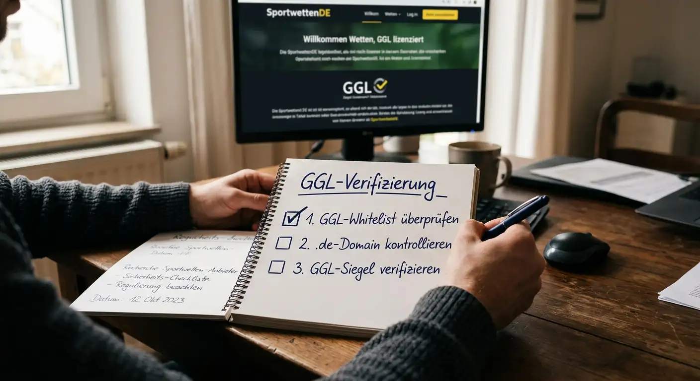 Schritt-für-Schritt-Anleitung zur Prüfung eines Handball Wettanbieters auf der GGL-Whitelist
