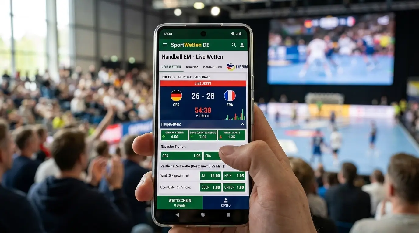 Handball EM Live Wetten in der K.o.-Phase mit Marktdynamik und Scoring-Läufen für In-Play Wetter