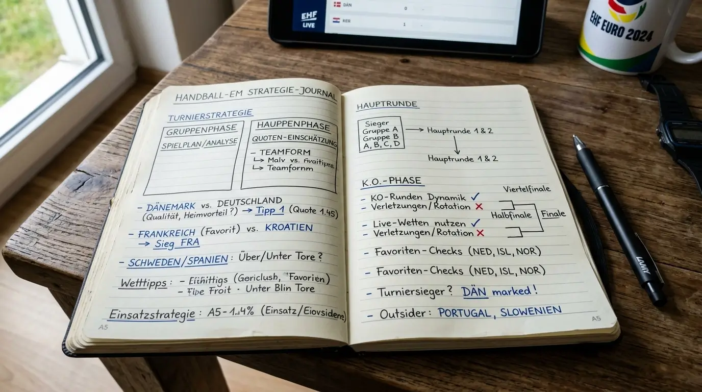 Handball EM Turnierstrategie 2026 mit Outright-Wetten, Gruppenphase Over/Under und K.o.-Handicap-Tipps