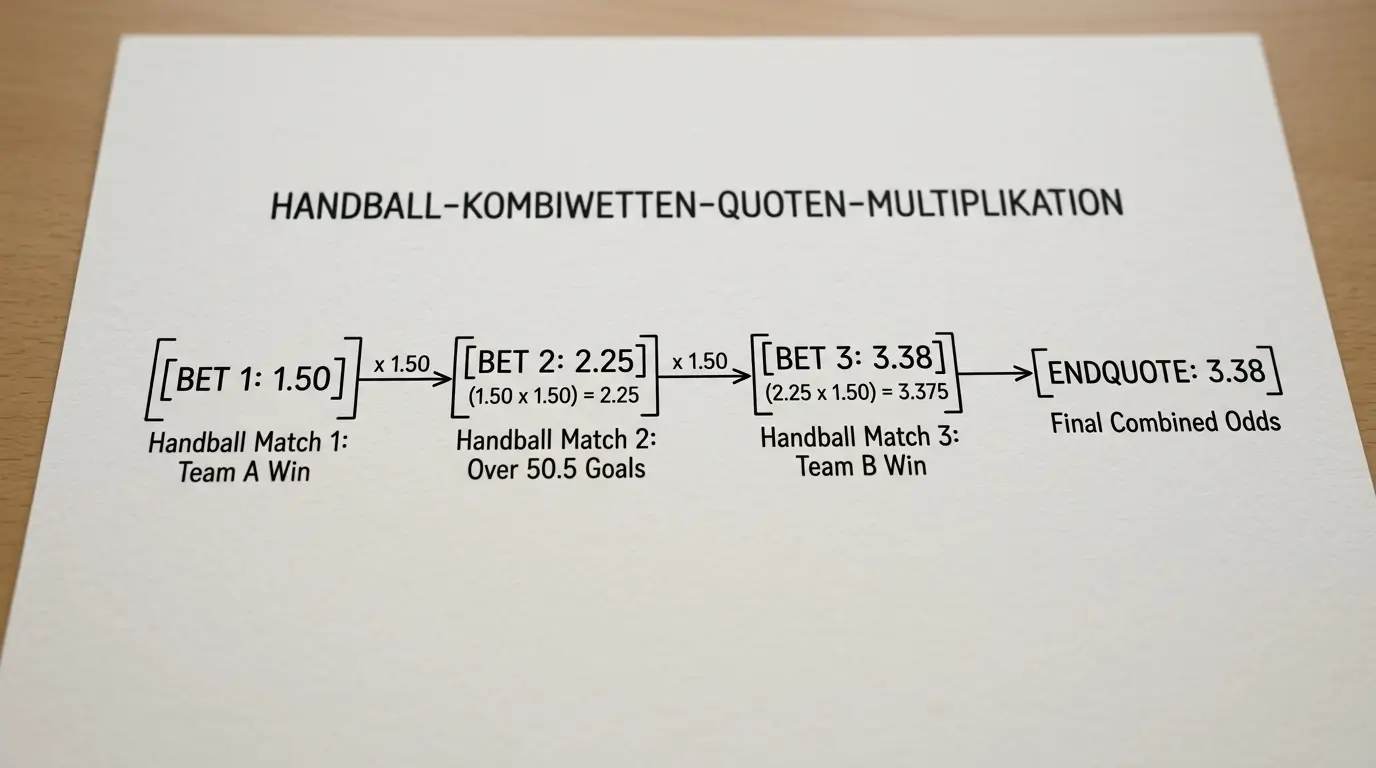 Quotenmultiplikation bei Handball Kombiwetten: Risikokalkulation für Zwei- bis Fünfer-Akkumulatoren