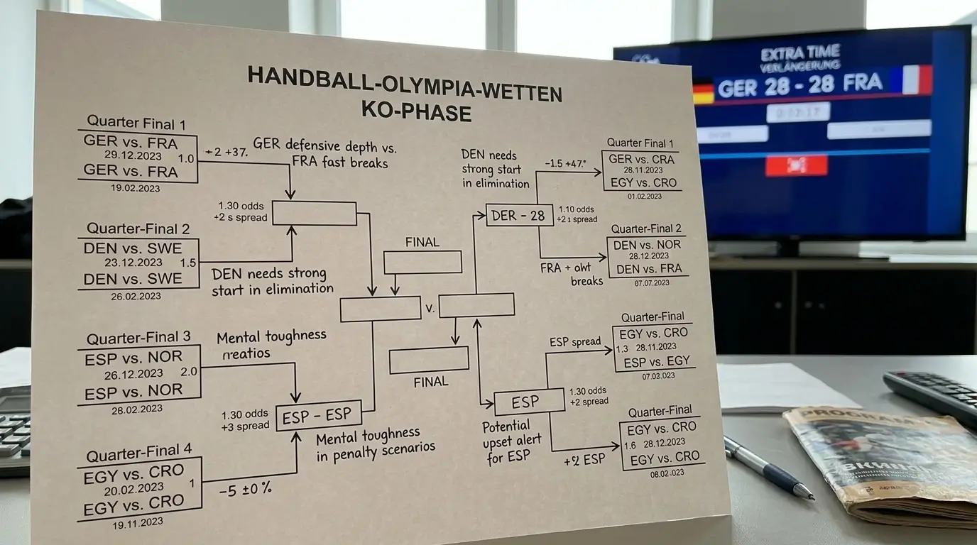K.o.-Phase beim olympischen Handball Wetten — Strategietipps für Sportwetten in den Finalrunden
