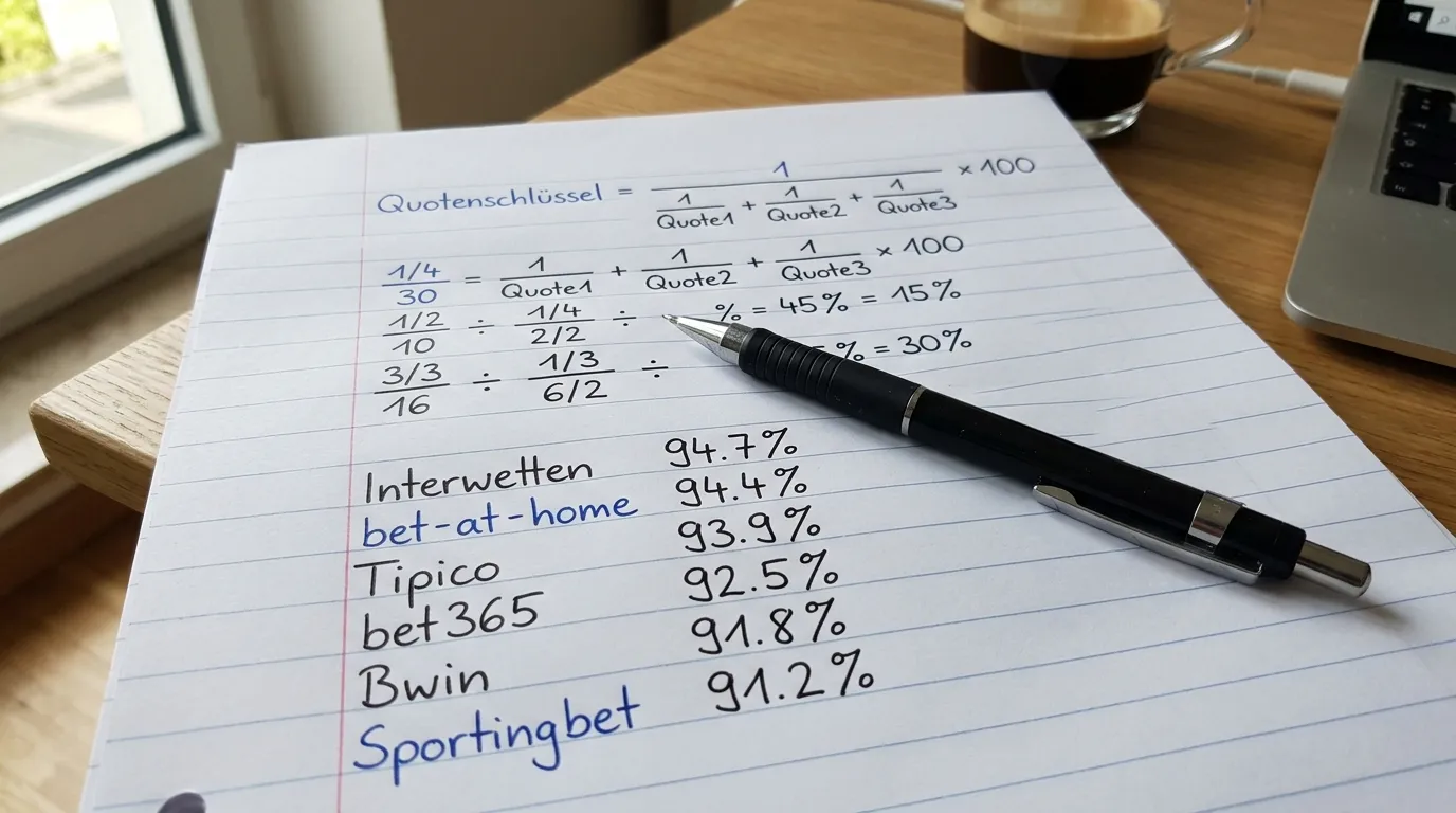 Handball Quotenschlüssel berechnen — Payout-Rate und Buchmacher-Marge für EHF Champions League und HBL 2026