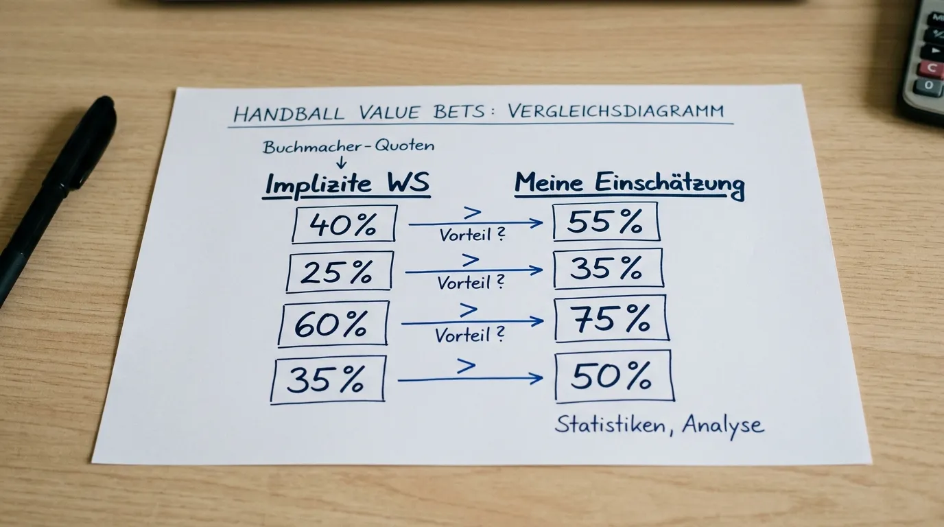 Value Bets in der Handball Bundesliga finden — Methodik zur Identifikation unterbewerteter Handball Wettquoten