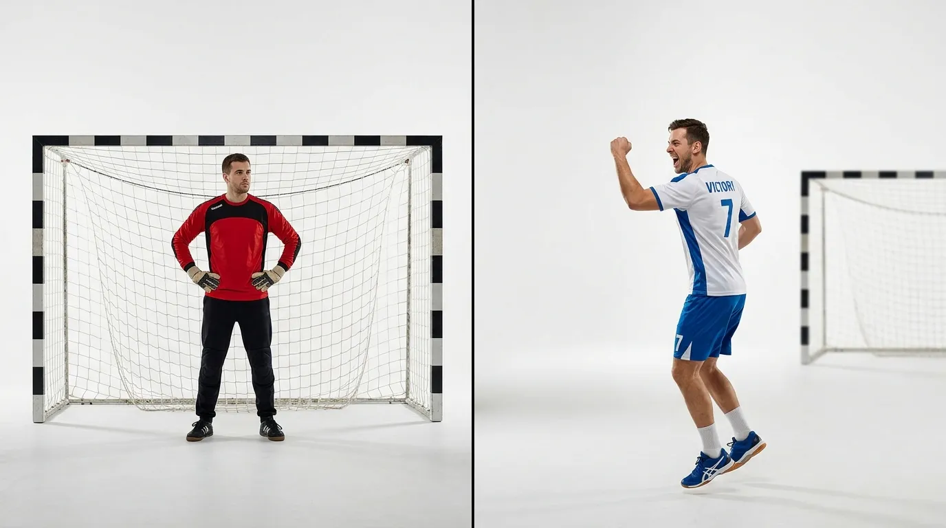Handball Siegwette 1X2 — Unterschied zwischen Handball und Fußball bei Unentschieden-Wahrscheinlichkeit erklärt