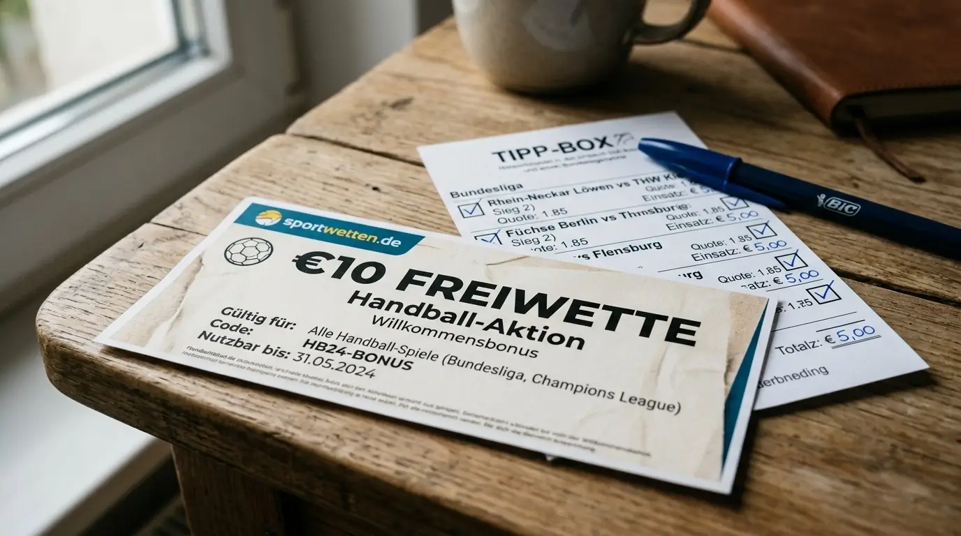Handball Freiwette richtig nutzen: Strategie für Gratiswetten auf HBL und EHF Champions League Spiele