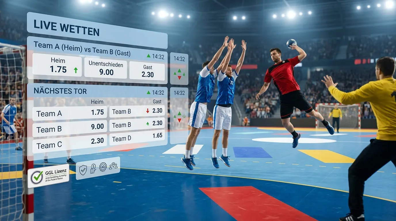 Handball Wettanbieter Vergleich 2026 — Übersicht seriöser Buchmacher für deutsche Sportwetter