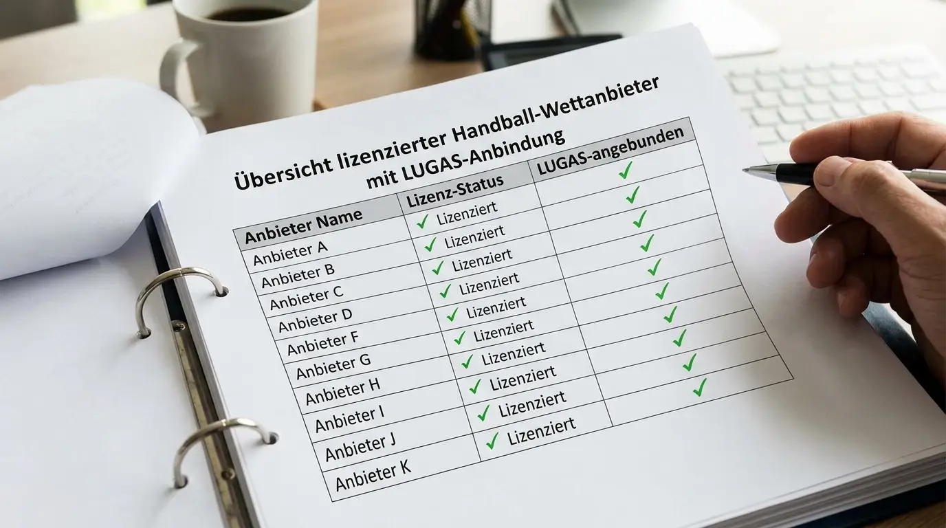 LUGAS-Anbindung aller lizenzierten Handball-Wettanbieter in Deutschland mit Echtzeit-Prüfung